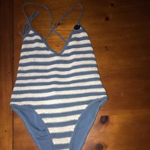 One piece crochet bathing suit